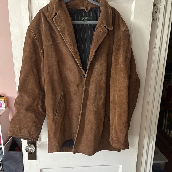 J. Crew Men's Brown Suede Jacket - Picture 1 of 3